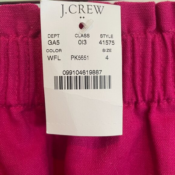 Women's J. Crew Sidewalk Skirt | Hot Pink | Size 4 | NWT - Picture 4 of 4